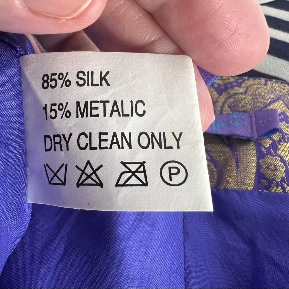 Patty Shelabarger Metallic Dragon Bootcut Pants size S - Picture 4 of 4